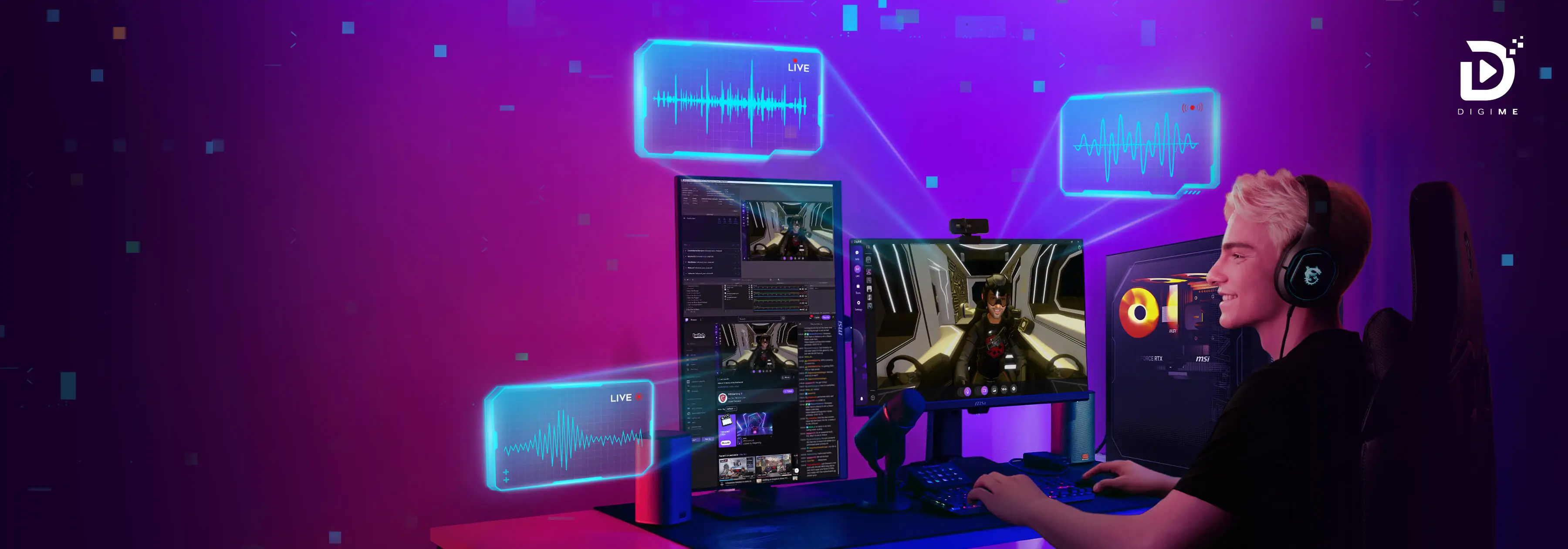 DigiME AI virtual avatar launch campaign visual